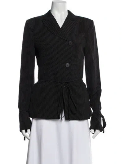 Pre-owned Ottolinger Striped Blazer In Gray
