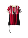 Ottolinger Striped Knit T-shirt In Multi