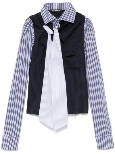 Ottolinger Deconstructed Shirt In Blue