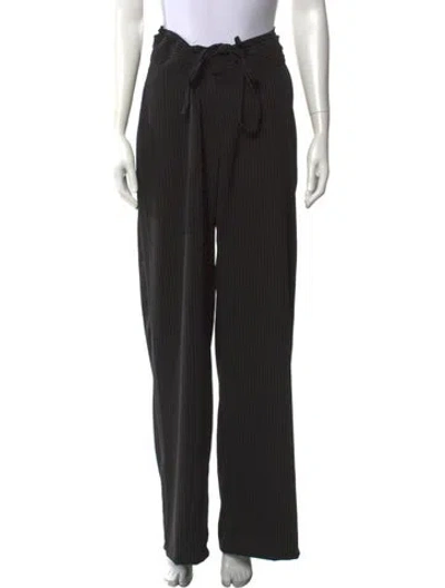Pre-owned Ottolinger Striped Wide Leg Pants W/ Tags In Black