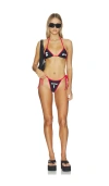 Ottolinger Logo-print Triangle Bikini In Pink