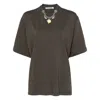 Ottolinger Oversized Charm Organic Cotton T-shirt In Brown
