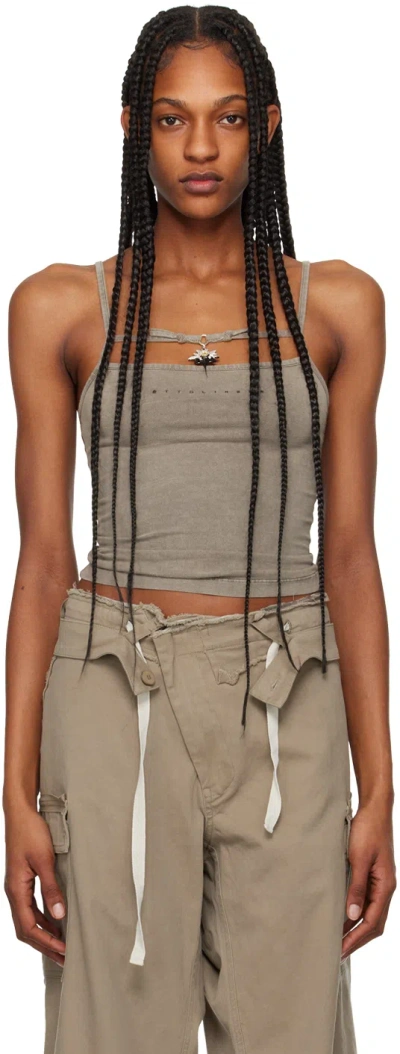 Ottolinger Taupe Charmed Tank Top In Light Brown