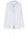 Ottolinger Textured Striped Shirt In Blue