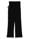 Ottolinger Tie-waist Knit Trousers In Black