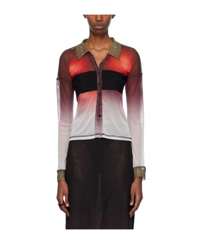 Ottolinger Translucent Shirt In Black