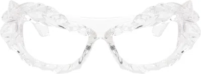 Ottolinger Transparent Twisted Sunglasses In Clear
