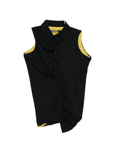 Ottolinger Twisted Reversible Shirt In Black