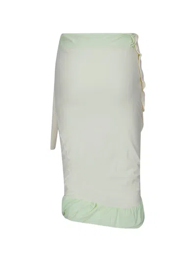 Ottolinger Twisted Reversible Skirt In Green