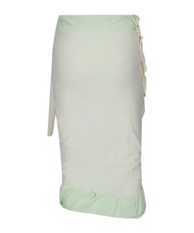 Ottolinger Twisted Reversible Skirt In White