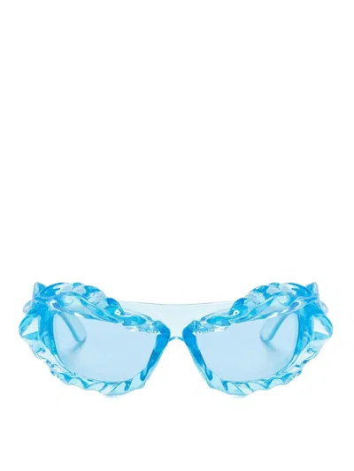 Ottolinger Geometric Frame Sunglasses In Blue