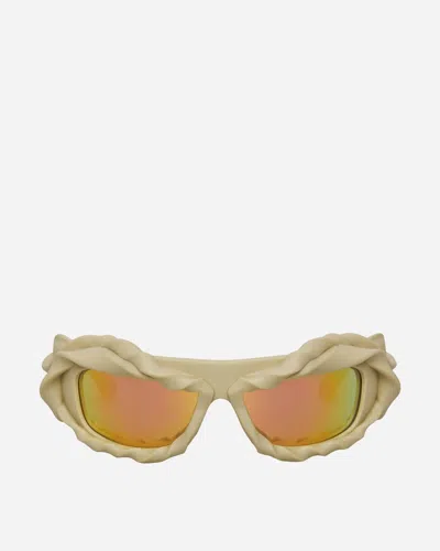 Ottolinger Twisted Sunglasses Beige / Gold In Yellow