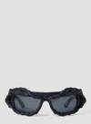 Ottolinger 3d Twist-detail Sunglasses In Black
