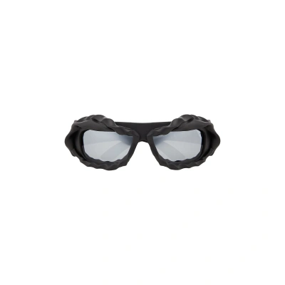 Pre-owned Ottolinger Twisted Sunglasses 'black/mirror'