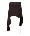 Ottolinger Upside Down Mini Skirt In Black