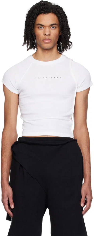 Ottolinger White Deconstructed T-shirt
