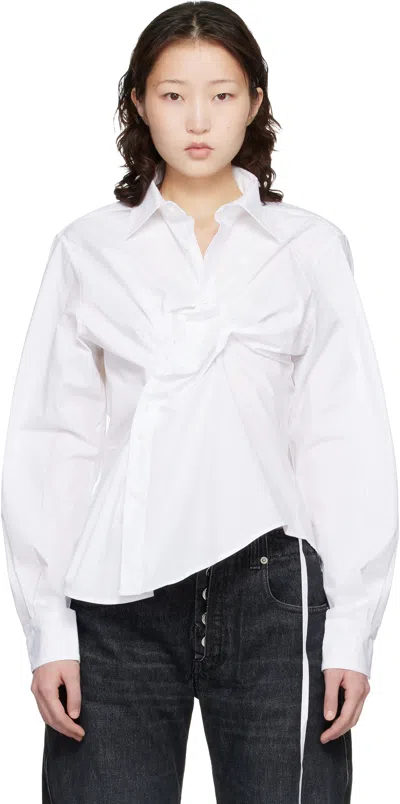 Ottolinger White Twisted-pleat Tailored Shirt