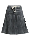 Ottolinger Midi Skirt Black In Gray