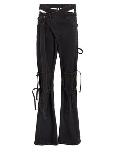 Ottolinger Woman Jeans Black Size S Textile Fibers, Recycled Polyester, Viscose, Elastane
