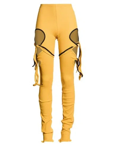 Ottolinger Woman Pants Marigold Size Xs Organic Cotton, Elastane In Yellow