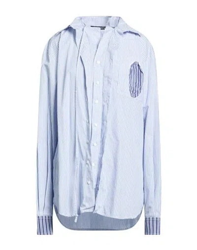 Ottolinger Woman Shirt Azure Size M Cotton, Polyamide, Elastane In Blue