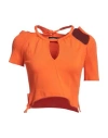 Ottolinger Woman Sweater Orange Size L Organic Cotton, Elastane In Orange