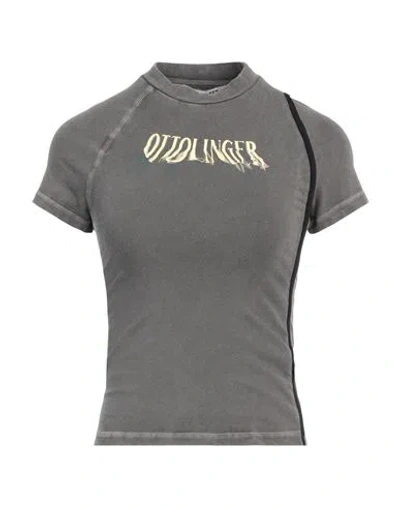 Ottolinger Woman T-shirt Lead Size M Organic Cotton, Elastane