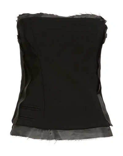 Ottolinger Woman Top Black Size 8 Polyester