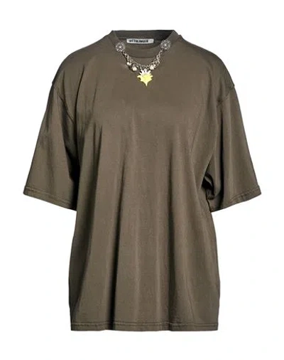 Ottolinger Woman T-shirt Dark Brown Size L Organic Cotton