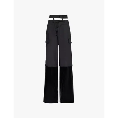Ottolinger Raw-cut Finish Trousers In Black