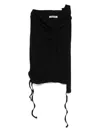 Ottolinger Fine-ribbed Mini Skirt In Black