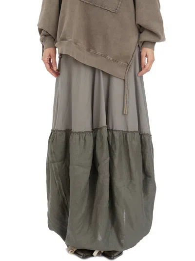 Ottolinger Women's Gonna Cargo A Strati In Grey