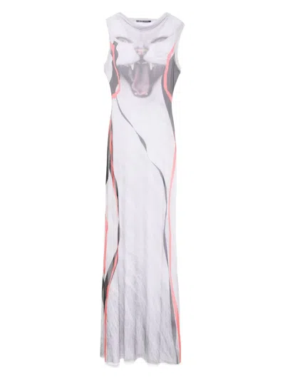 OTTOLINGER WOMEN'S MESH PRINTED LONG DRESS
