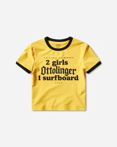 Ottolinger Women S 2 Girls 1 Surfboard T-shirt In Yellow
