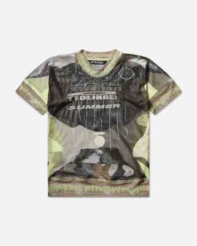 Ottolinger Women S Mesh Otto T-shirt Morph Camo In Green