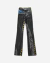 Ottolinger Women S Mesh Pants Polka Dot Zip Print In Black