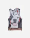 Ottolinger Women S Mesh Tank Top Dog Print In Multicolor