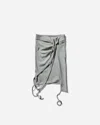 Ottolinger Women S Rib Skirt Silver Melange In Grey
