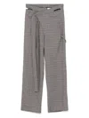 Ottolinger Signature Wrap Suit Pants In Grey