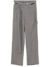 Ottolinger Wool Blend Wrap Trousers In Grey