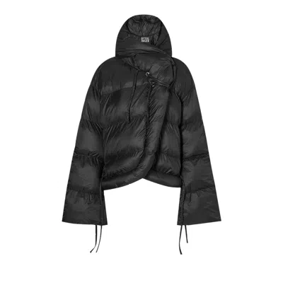 Pre-owned Ottolinger Woven Puffer Jacket 'black' | Women's Size S