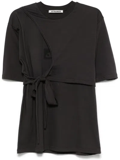 Ottolinger Black Wrap T-shirt