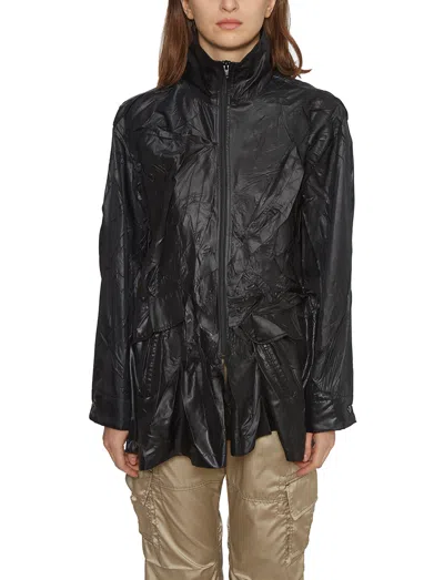 Ottolinger Wrinkle Shirt With Zip In Black