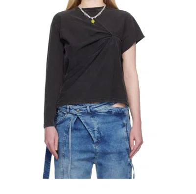 Ottolinger Wrinkled T-shirt In Black
