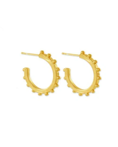 Ottoman Hands Aida Hoop Earrings In Gold