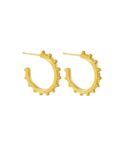 Ottoman Hands Aida Hoop Earrings In Gold