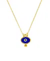 Ottoman Hands Alara Evil Eye Pendant Necklace In Gold