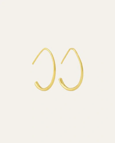 Ottoman Hands Allegra Oval Hoop Earrings In Gold