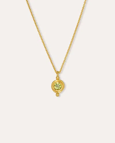 Ottoman Hands August Birthstone Pendant Necklace In Gold