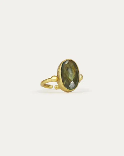 Ottoman Hands Aurelia Labradorite Cocktail Ring In Multi